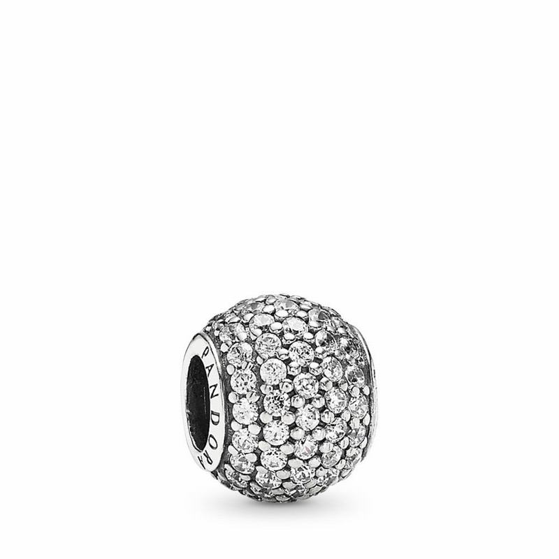 Pandora Pavé Lights Charm - Sterling Silver/Cubic Zirconia - Canada | SZ7685IX